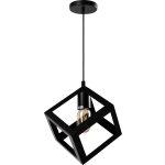 Quvio Hanglamp Met Metalen Frame Vierkant - Quv5150l-black - Zwart