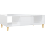 Vidaxl Salontafel 103,5x60x35 Cm Spaanplaat Hoogglans Wit