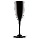 Santex Champagne/prosecco Flutes Glazen 150 Ml Van Onbreekbaar Kunststof - Champagneglazen - Zwart