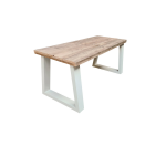 Wood4you Kinderbureau Vancouver Steigerhout 180lx74dx75h Wit