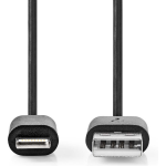 Nedis Lightning Kabel - Ccgb39300bk20 - Zwart