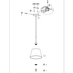 Steinhauer Hanglamp Sparkled Light 3602 - Zwart