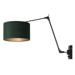 Steinhauer Wandlamp Prestige Chic 8121 Kap Groen Velours - Negro