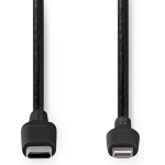 Nedis Lightning Kabel - Ccgw39650bk10 - Zwart