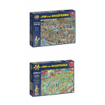 Jumbo Jan Van Haasteren Puzzelbundel - 2 Stuks - De Drogisterij 1000 Stukjes & Wk Vrouwenvoetbal 1000 Stukjes