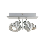 Steinhauer Spot Quatro 2 Lichts Led 7550 Staal - Silver