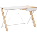 Beliani Hamden Bureau Spaanplaat 60 X 120 Cm - Bruin