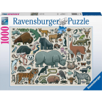 Ravensburger Puzzel Wilde Dieren 1000st