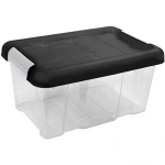 1x Stuks Kunststof Stapelbare Opbergbakken 5 Liter 30 X 20 X 14 Cm - Opbergbox