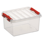 Kunststof Stapelbare Opbergbakken 2 Liter 20 X 15 X 10 Cm - Opbergbox - Rood