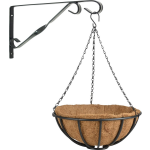 Esschert Design Hanging Basket 35 Cm Van Metaal Met Muurhaak - Complete Hangmand Set - Plantenbakken