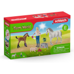 Schleich Boerderij - Dierenarts Op Bezoek Bij Merrie En Veulen 42486