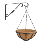 Esschert Design Hanging Basket 30 Cm Met Muurhaak - Metaal - Complete Hangmand Set - Plantenbakken