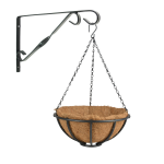 Esschert Design Hanging Basket 30 Cm Met Muurhaak - Metaal - Complete Hangmand Set - Plantenbakken