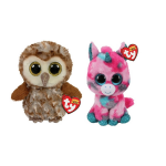 ty - Knuffel - Beanie Boo&apos;s - Gumball Unicorn & Percy Owl