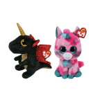 ty - Knuffel - Beanie Boo&apos;s - Gumball Unicorn & Grindal Dragon