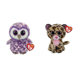 ty - Knuffel - Beanie Boo&apos;s - Moonlight Owl & Livvie Leopard