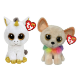 ty - Knuffel - Beanie Boo&apos;s - Pegasus Unicorn & Chewey Chihuahua