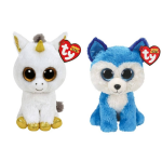 ty - Knuffel - Beanie Boo&apos;s - Pegasus Unicorn & Prince Husky