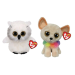 ty - Knuffel - Beanie Boo&apos;s - Ausitin Owl & Chewey Chihuahua