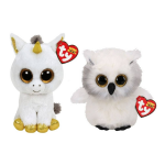 ty - Knuffel - Beanie Boo&apos;s - Pegasus Unicorn & Austin Owl