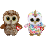 ty - Knuffel - Beanie Buddy - Percy Owl & Enchanted Owl