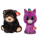 ty - Knuffel - Beanie Buddy - Kodi Bear & Rosette Unicorn