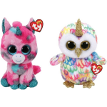 ty - Knuffel - Beanie Buddy - Gumball Unicorn & Enchanted Owl