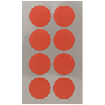 32x Stippen Stickers 25 Mm - Stickers - Rood