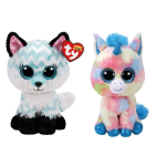 ty - Knuffel - Beanie Buddy - Atlas Fox & Blitz Unicorn