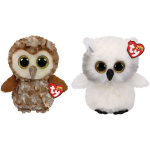 ty - Knuffel - Beanie Buddy - Percy Owl & Austin Owl