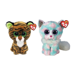 ty - Knuffel - Beanie Boo&apos;s - Tiggy Tiger & Opal Cat