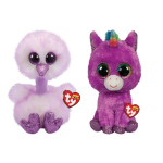 ty - Knuffel - Beanie Buddy - Kenya Ostrich & Rosette Unicorn