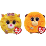 ty - Knuffel - Teeny Puffies - Tabitha Cat & Coconut Monkey