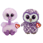 ty - Knuffel - Beanie Buddy - Kenya Ostrich & Moonlight Owl