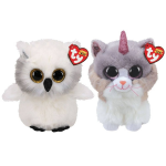 ty - Knuffel - Beanie Buddy - Austin Owl & Asher Cat