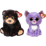 ty - Knuffel - Beanie Buddy - Kodi Bear & Cassidy Cat