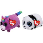 ty - Knuffel - Teeny &apos;s - Rosette Unicorn & Bamboo Panda