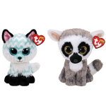 ty - Knuffel - Beanie Buddy - Atlas Fox & Linus Lemur