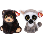 ty - Knuffel - Beanie Buddy - Kodi Bear & Linus Lemur