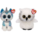 ty - Knuffel - Beanie Buddy - Helena Husky & Austin Owl