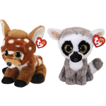 ty - Knuffel - Beanie Buddy - Buckley Deer & Linus Lemur