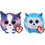 ty - Knuffel - Teeny Puffies - Cleo Husky & Prince Husky