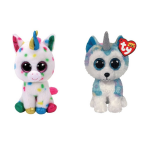 ty - Knuffel - Beanie Boo&apos;s - Harmonie Unicorn & Helena Husky