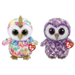 ty - Knuffel - Beanie Buddy - Enchanted Owl & Moonlight Owl
