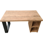 Wood4you Bureau San Diego Steigerhout 150lx55dx75h Cm Antraciet