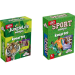 Identity Games Spellenbundel - Kwartet - 2 Stuks - Sealife Junglelife Kwartet & Sport Weetjes Kwartet