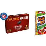 Mattel Spellenbundel - Kaartspel - 2 Stuks - Exploding Kittens & Skip-bo