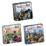 Days of Wonder Spellenbundel - Ticket To Ride - 3 Stuks - Rails And Sails & Uitbreidingen Duitsland & Frankrijk + Old West