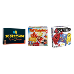 Hasbro Spellenbundel - 3 Stuks - 30 Seconds & Vier Op &apos;N Rij & Stef Stuntpiloot